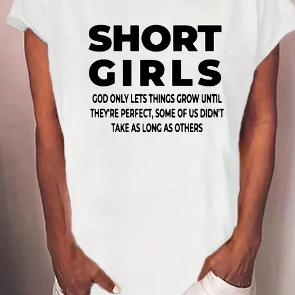 Short girls, black and white, new T-shirt, multiple sizes & and colors available - Picture 2 of 6